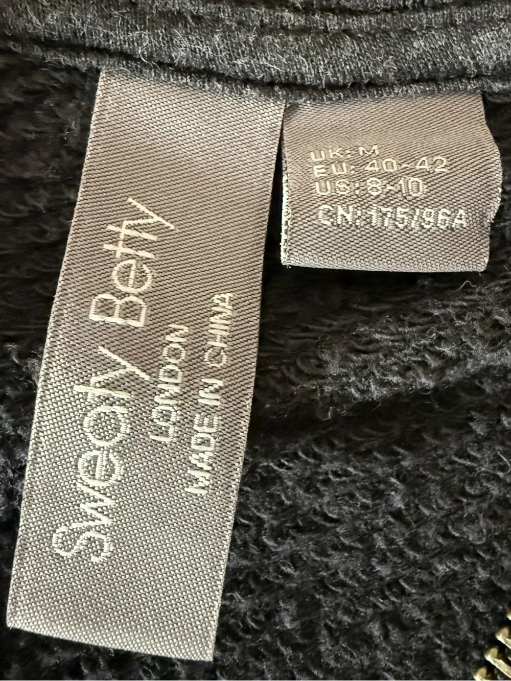 Sweaty Betty Boxy Sweatshirt Sz 8 Gray 1/4 Zip Mock Neck Cotton Blend Minimalist
